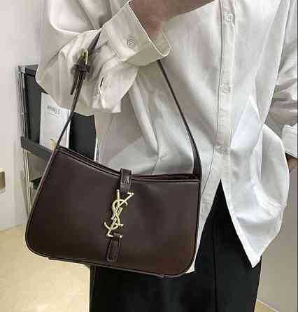 сумка лоран шоколад модна жіноча сумка трендова сумка Saint Laurent AN137 Луцьк