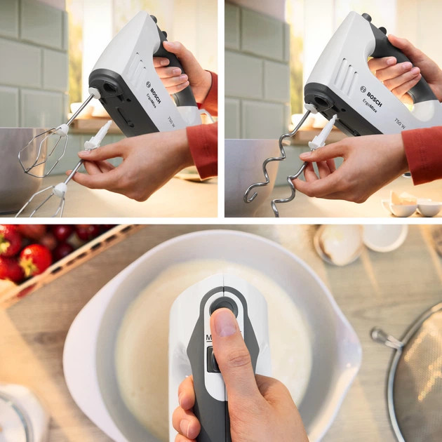 Миксер ручной Bosch ErgoMixx MFQ37470 750 Вт белый Киев - изображение 2