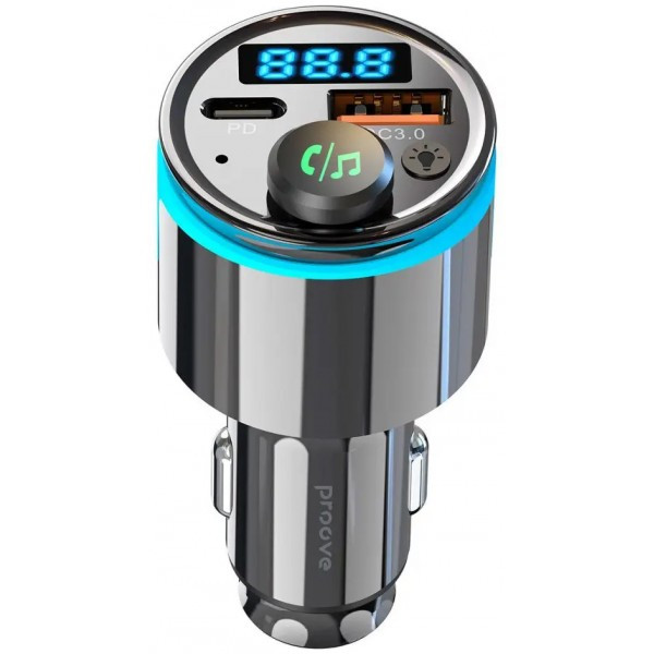 FM-трансмітер Proove FM Launcher Nexus 30W (PD+QC3.0) Type-C+USB Black (FMNX30110001) (Код товару:38 Харків - зображення 2