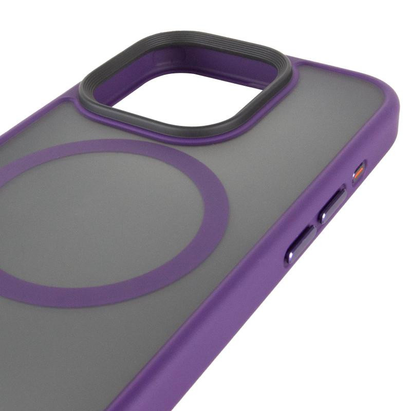 TPU+PC чехол Metal Buttons with MagSafe для Apple iPhone 15 Pro Max (6.7") Херсон - зображення 6