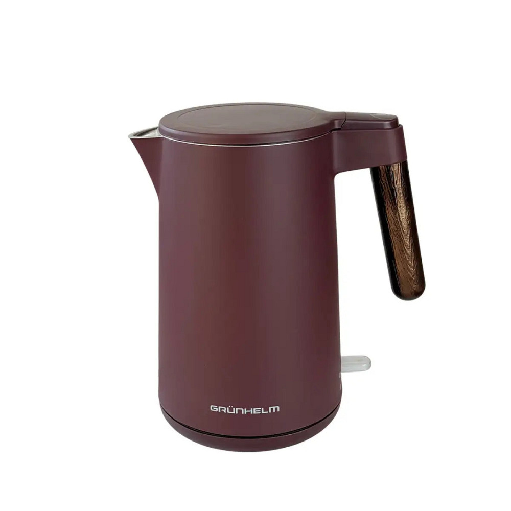 Электрочайник Grunhelm EKS-26701B 1.5 л бордовый Киев - изображение 1