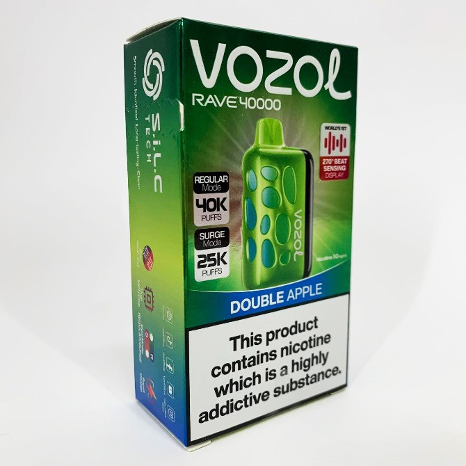 Подвійне яблуко • Сигарета світло-музична Vozol Rave 40000 тяг Київ - зображення 2