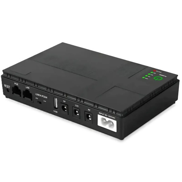 DM Портативне джерело живлення для роутера DC1018L UPS (No battery) Black Харків - зображення 2