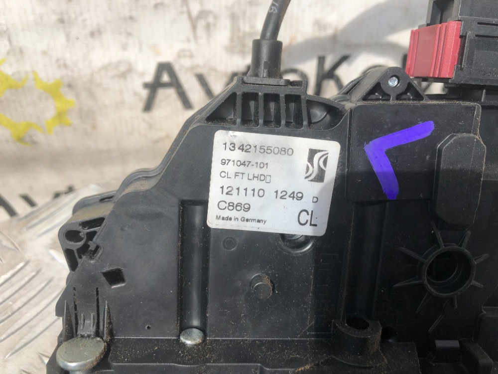 Замок двери передний левый электро Fiat Ducato 2006-2014 (1342155080) Ковель - зображення 3