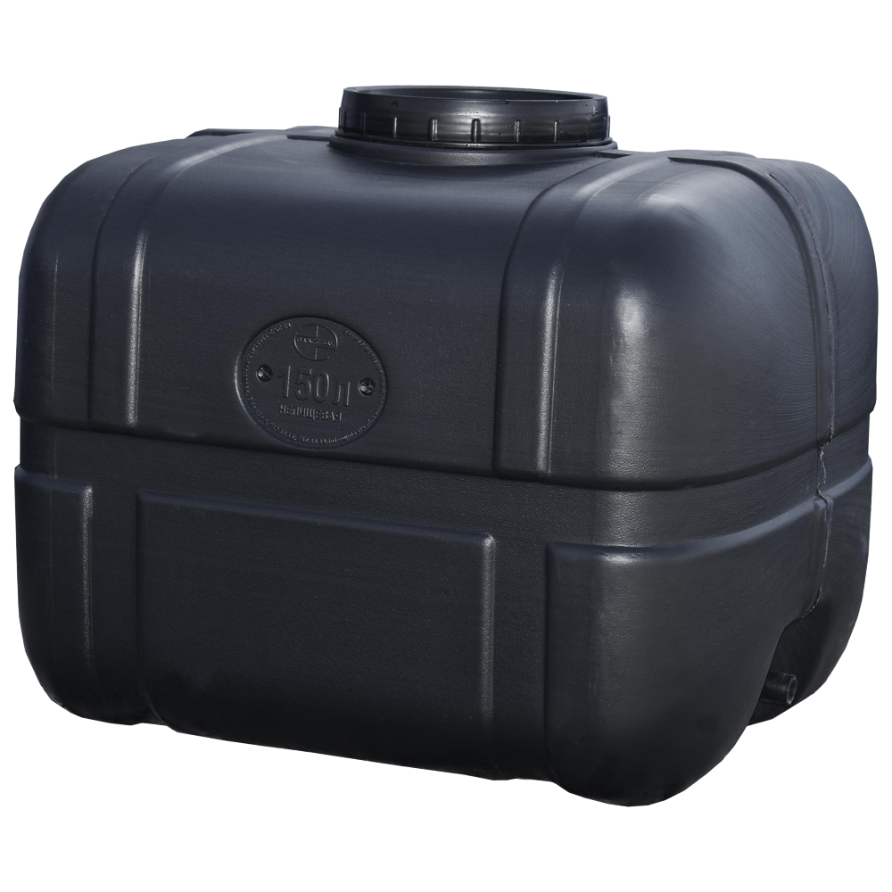 Бочка 150 л прямоугольная непищевая черная Київ - зображення 1