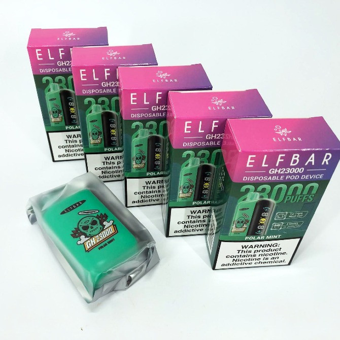 POD система ELF BAR 5% 23000 тяг, Полярна М'ята Луцьк - зображення 4