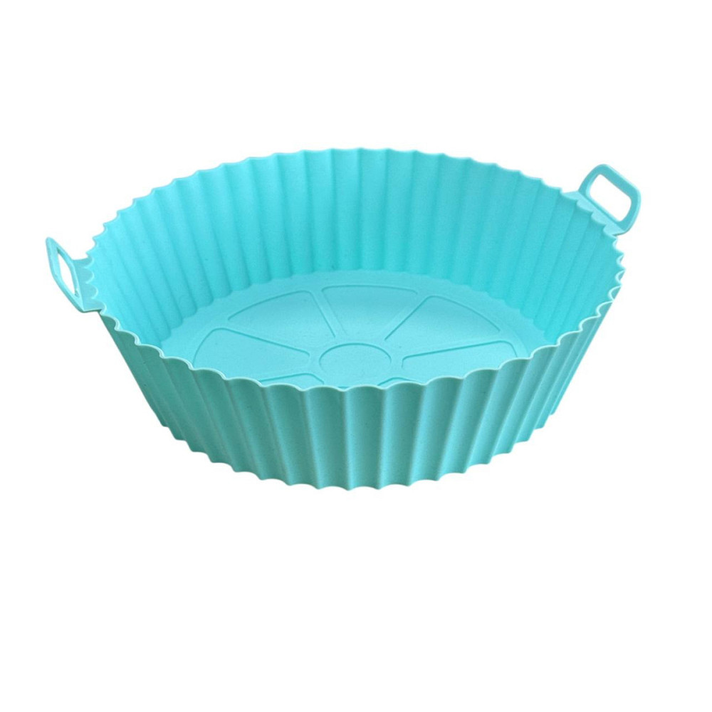 Форма в аерогриль круглая силиконовая 19137 22х22х6 см бирюзовая Київ - зображення 1