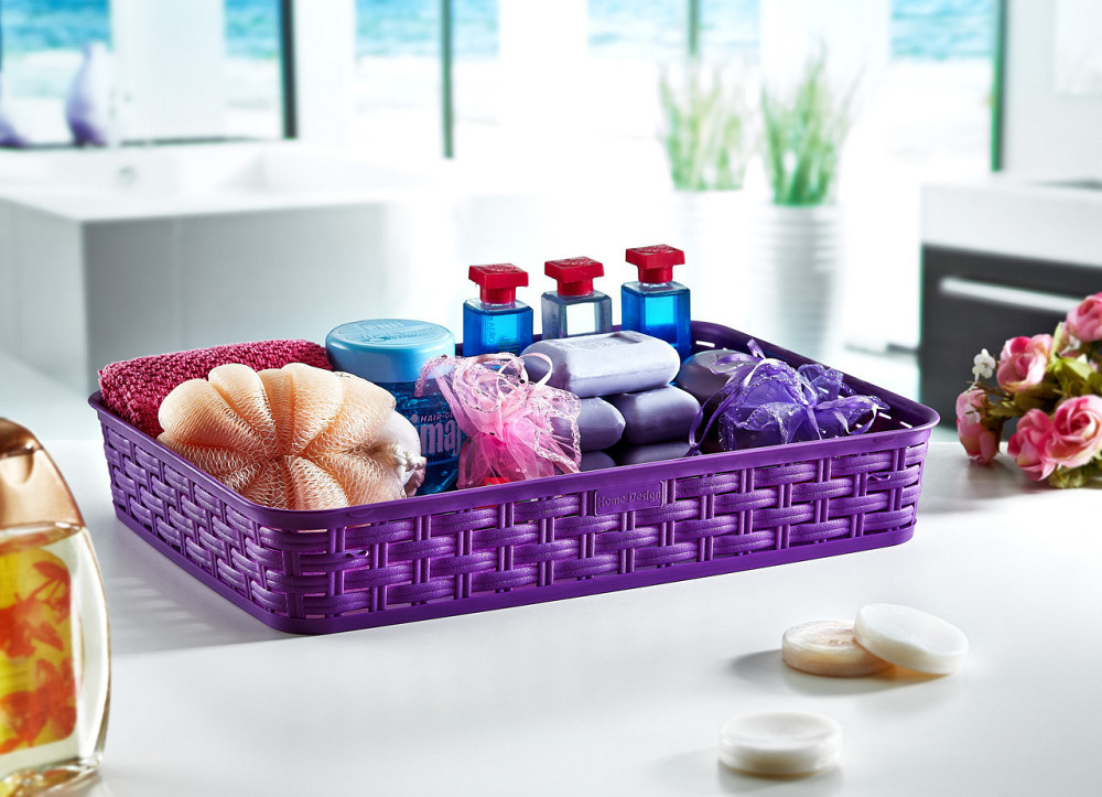 Корзина под ротанг 5,5 л пудровая Киев - изображение 5