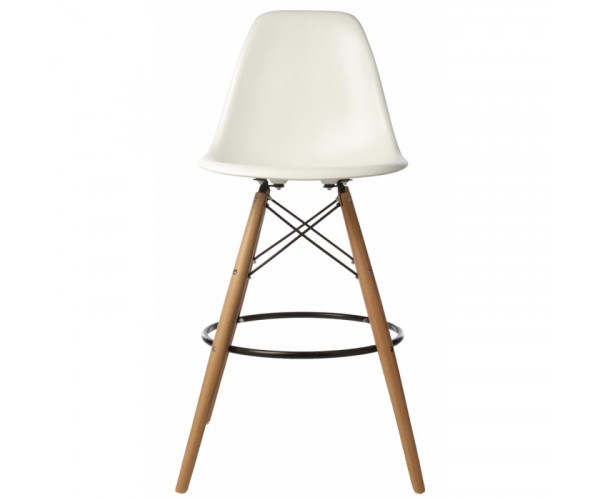 Стілець Тауер Вуд барний високий білий Дніпро - зображення 2