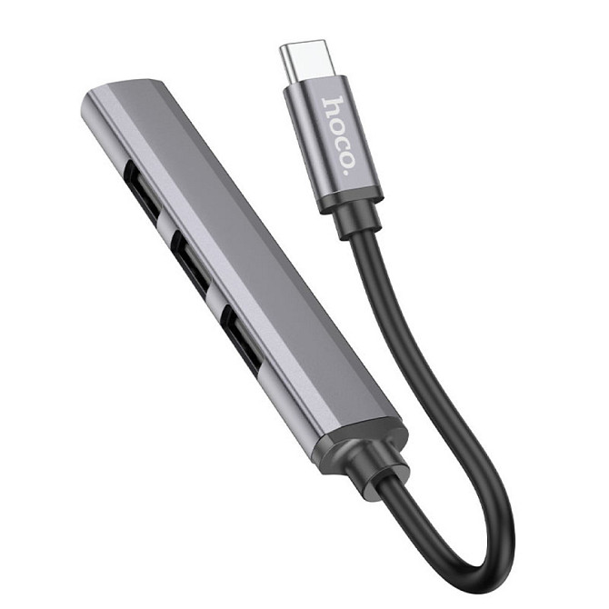 Переходник Hoco HB26 4in1 (Type-C to USB3.0+USB2.0*3) Херсон - зображення 2