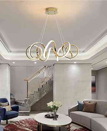 Люстра стельова LED MJ74-700-gd-k Золото 35-180х75х75 см. Київ