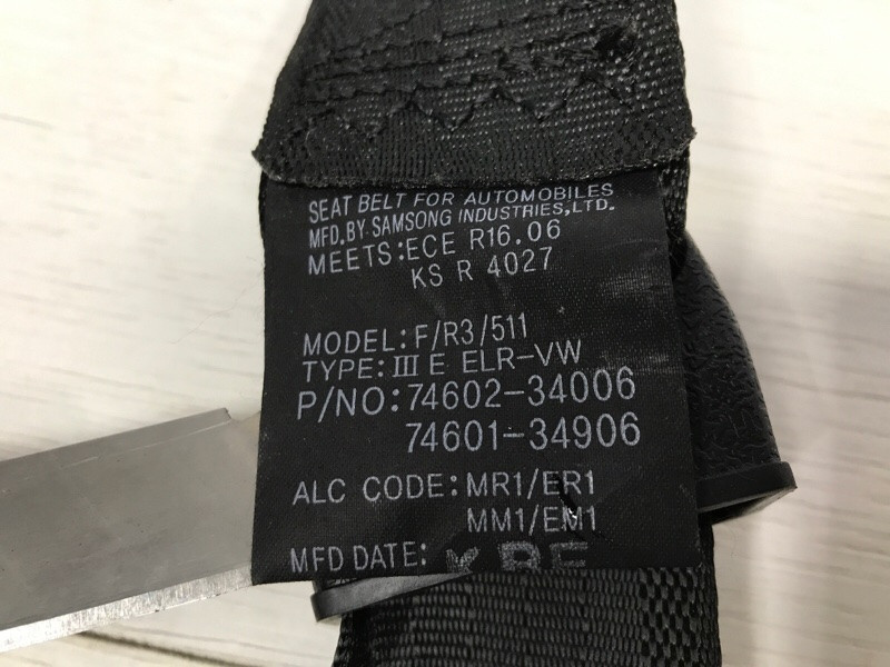 Ремень безопасности передний левый SsangYong Korando C200 2.0 DIESEL 2010 (б/у) Киев - изображение 5