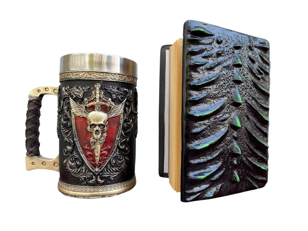 Подарочный набор Кружка 3 Крылатая Череп и Блокнот 3 «Око Лесного Дракона» Київ - зображення 2