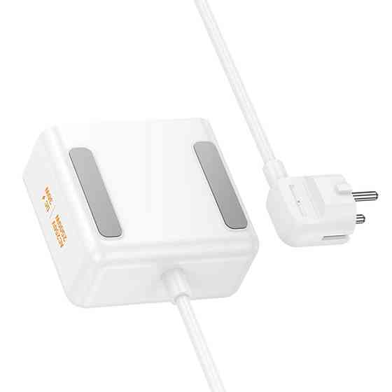 Удлинитель Hoco AC27 Descanso (PD30W/2C/1A/2xSocket) (2m) Херсон