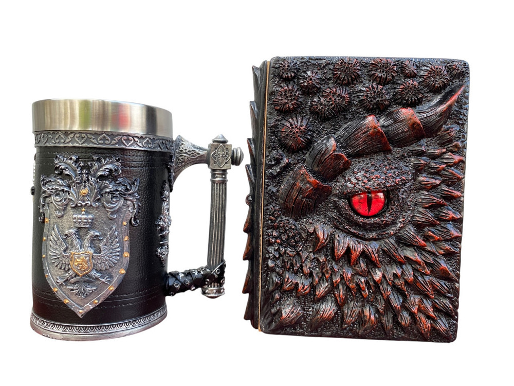 Подарочный набор Кружка 3 Щит и Корона и Блокнот 3 «Око Пламинного Дракона» Київ - зображення 3