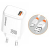 СЗУ Amaya E56 PD20W+QC3.0 (1USB-A/1C) + кабель USB to MicroUSB Херсон