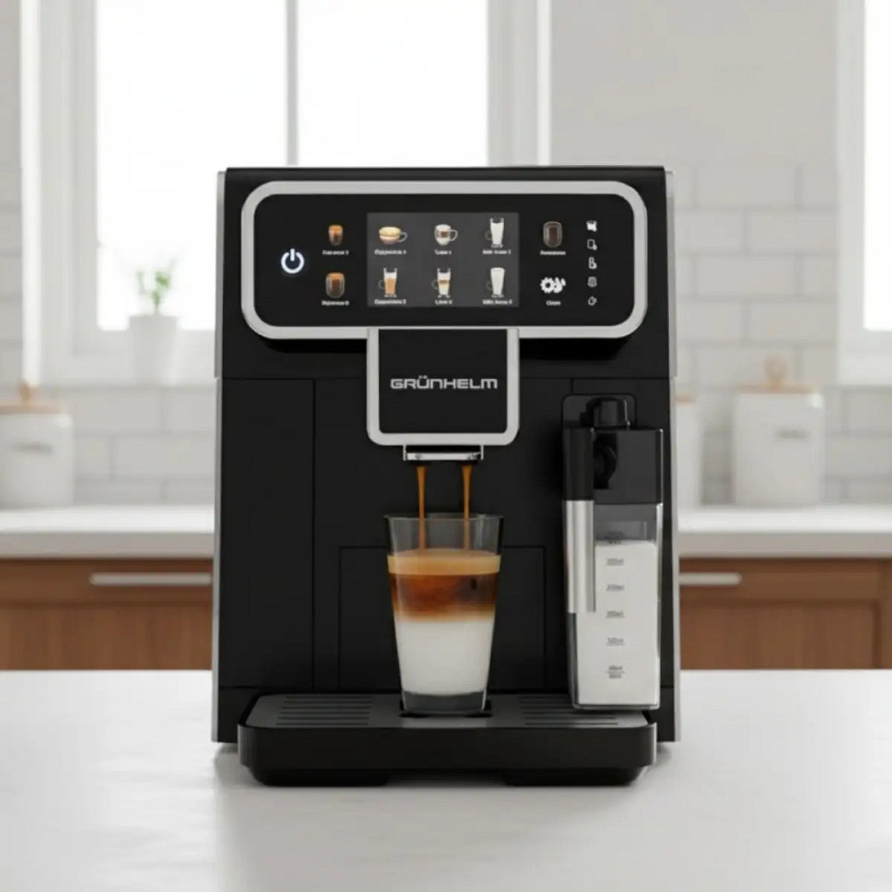 Кофемашина автоматическая Grunhelm GACM01 15 Бар черная Киев - изображение 2