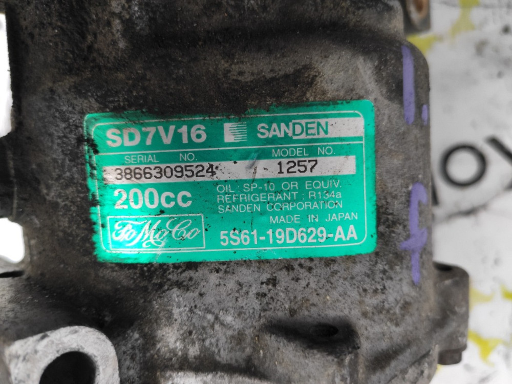 Компрессор кондиционера Ford Fusion 1.4 / 1.6 tdci 2004-2012 (5S6119D629AA) Ковель - изображение 6