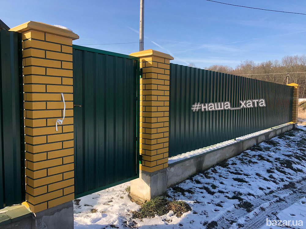 Швидкомонтажні бетонні стовпи для вашого захисту, від виробника НАША ХАТА ворота та паркани Одесса - изображение 7