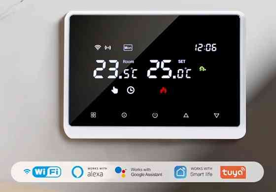 Бездротовий розумний термостат Myuet ME98 Wi-Fi + RF для котла (Tuya) Винница