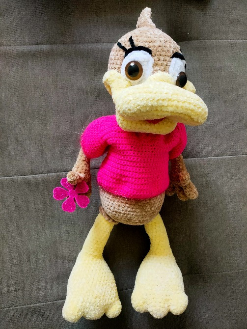 Іграшка м'яка качечка в'язана Поночка ручна робота hand made Нововолинськ - зображення 2