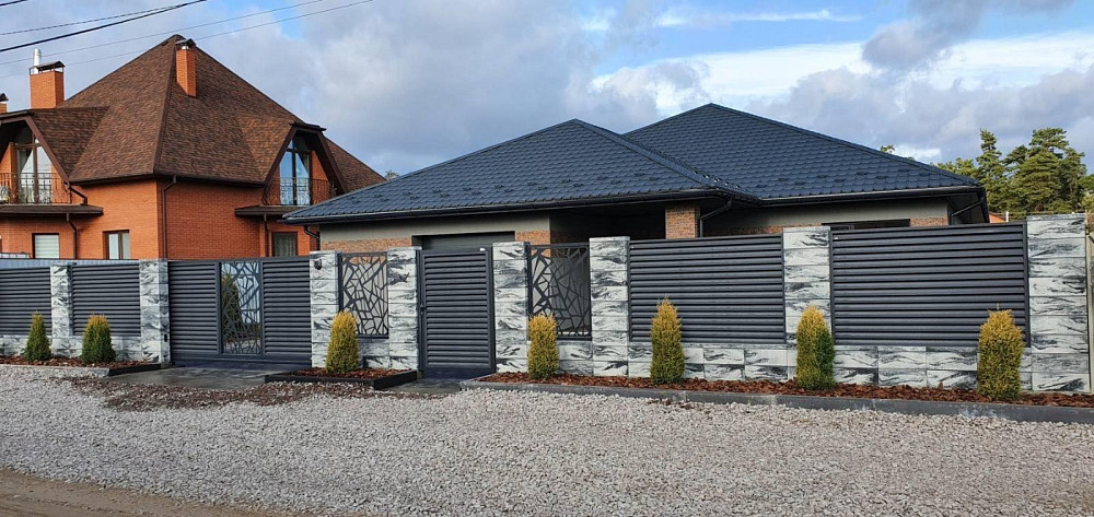 Паркан Жалюзі Львів.Виготовлення огорожі Жалюзі, професійний монтаж. Львов - изображение 1