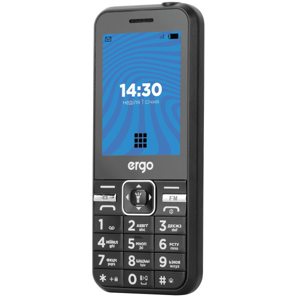 Телефон ERGO E281 Black Харків - зображення 3