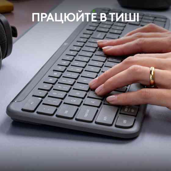 Клавиатура компьютерная безпроводная Logitech Signature Slim Wireless K950 Graphite L920-012465 граф Киев