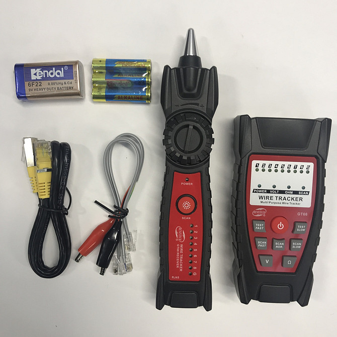 Кабель-тестер (RJ-45 и RJ-11) BENETECH GT66 Харків - зображення 6