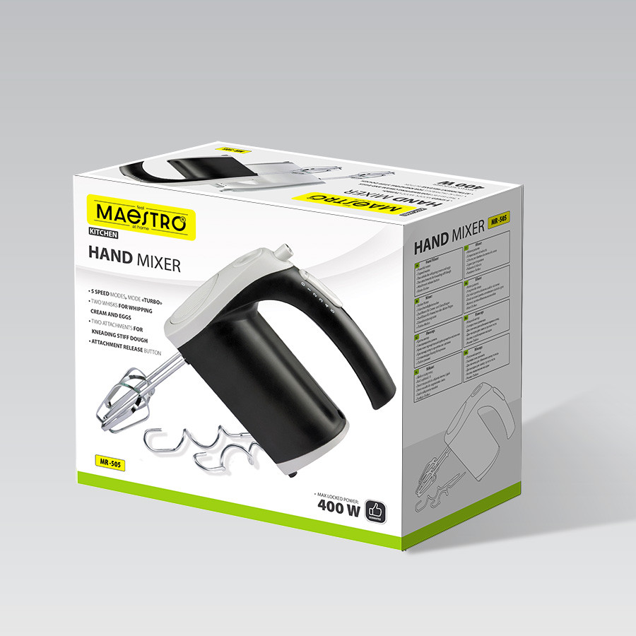 Миксер ручной Maestro MR-505Black 400 Вт черный Киев - изображение 5