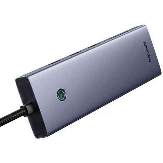 Переходник HUB Baseus UltraJoy 10-Port (Type-C to HDMI+VGA+USB3.0*3+PD+RJ45+SD/TF3+3.5mm) (80C8) Херсон