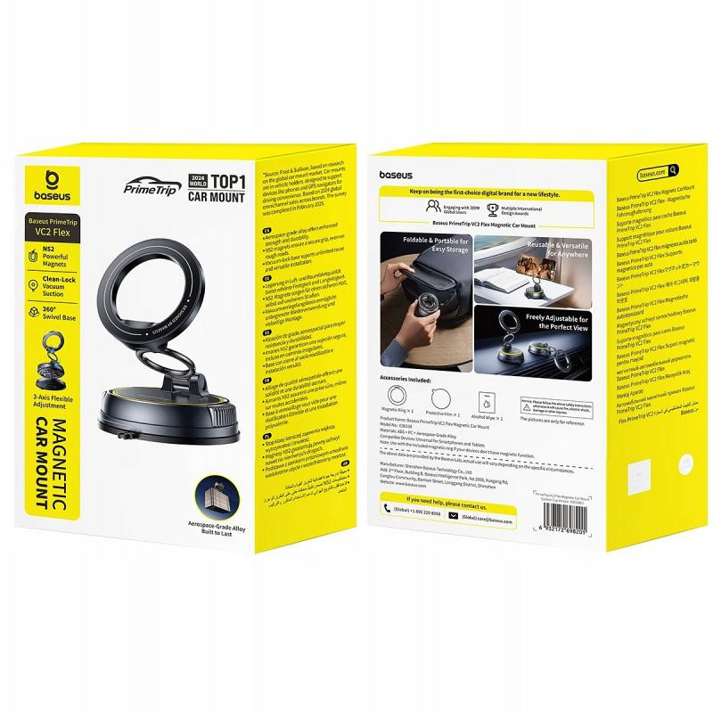 Автодержатель Baseus VC2 Flex Vacuum Suction Magnetic (C00138) Херсон - зображення 3