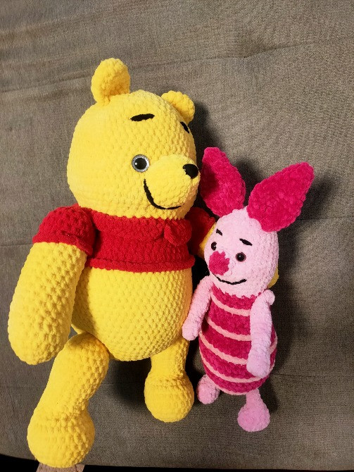 П'ятачок Хрюня поросятко герой  Вінні Пуха  іграшка м'яка в'язана Нововолынск - изображение 4