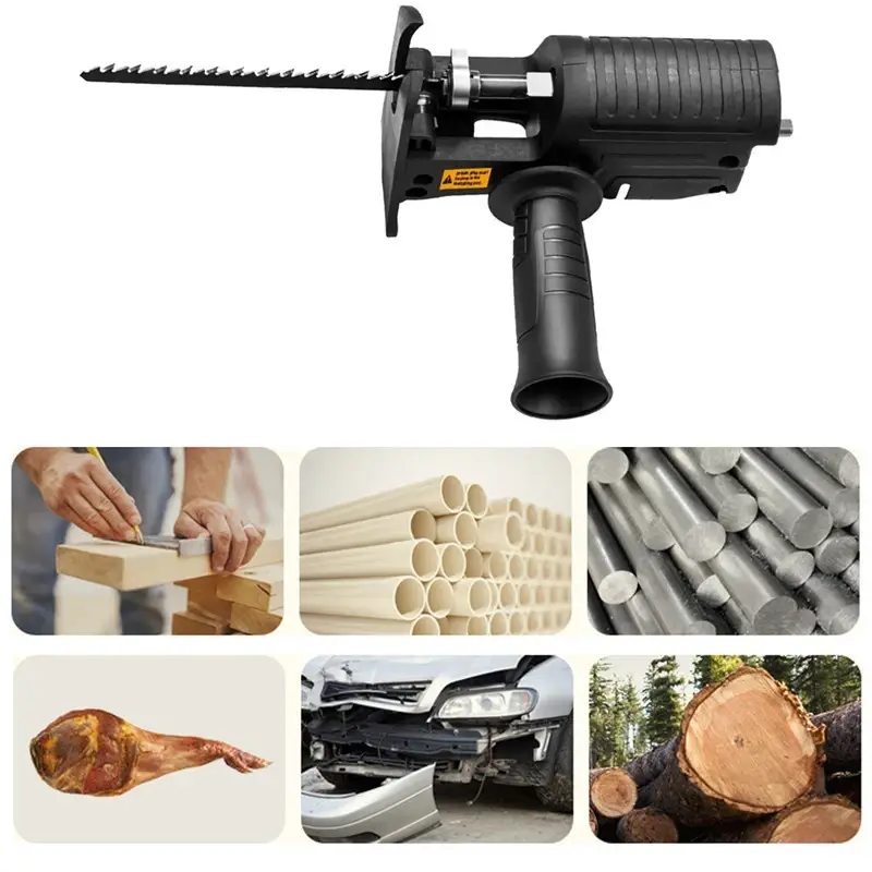 Насадка адаптер на дрель шуруповерт, сабельная пила лобзик, 9 пилок, инструмент для резки Київ - зображення 6