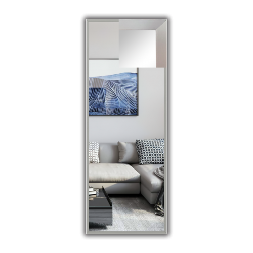 Дзеркало в алюмінієвій рамі 1600 х 600 мм. Київ - зображення 1