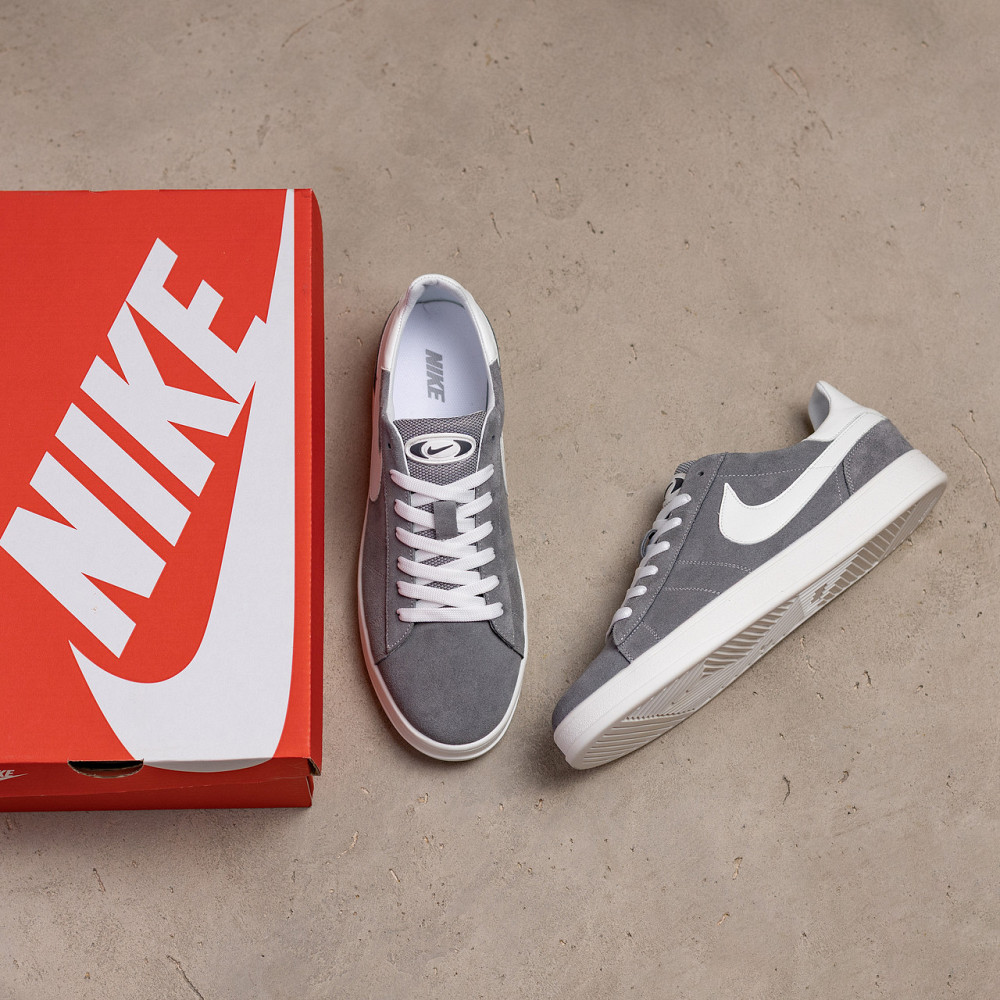 Мужские кожаные кеды Grey Київ - зображення 6