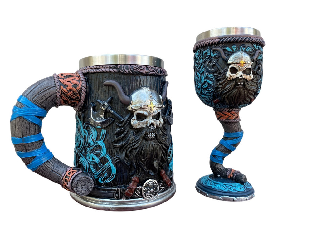Подарочный набор Кружка и Бокал 3 Викинг Молот Тора Киев - изображение 2