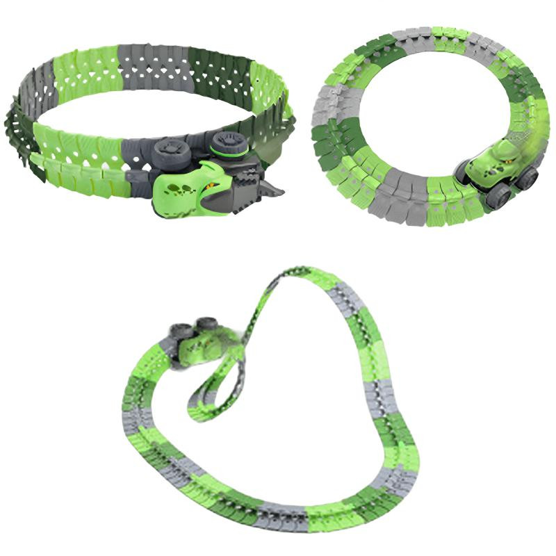 Интерактивный трек с инерционной машинкой SHT 5510-7 Dino Trak (92pcs/1CAR) Херсон - изображение 1