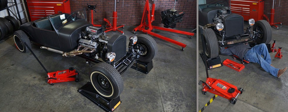 Домкрат подкатной с кейсом 2т 140-300 мм TORIN TA820011S Харьков - изображение 5