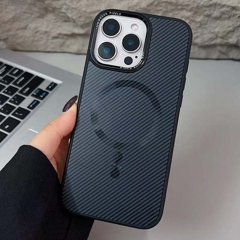 Чехол TPU+PC Carbon Mirage with MagSafe для Apple iPhone 14 Pro (6.1") Херсон - зображення 2