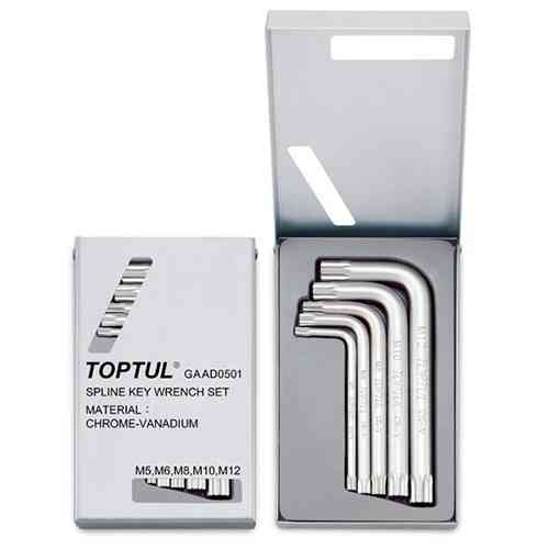 Набор ключей SPLINE Г-образных TOPTUL М5-М12 GAAD0501 Харків