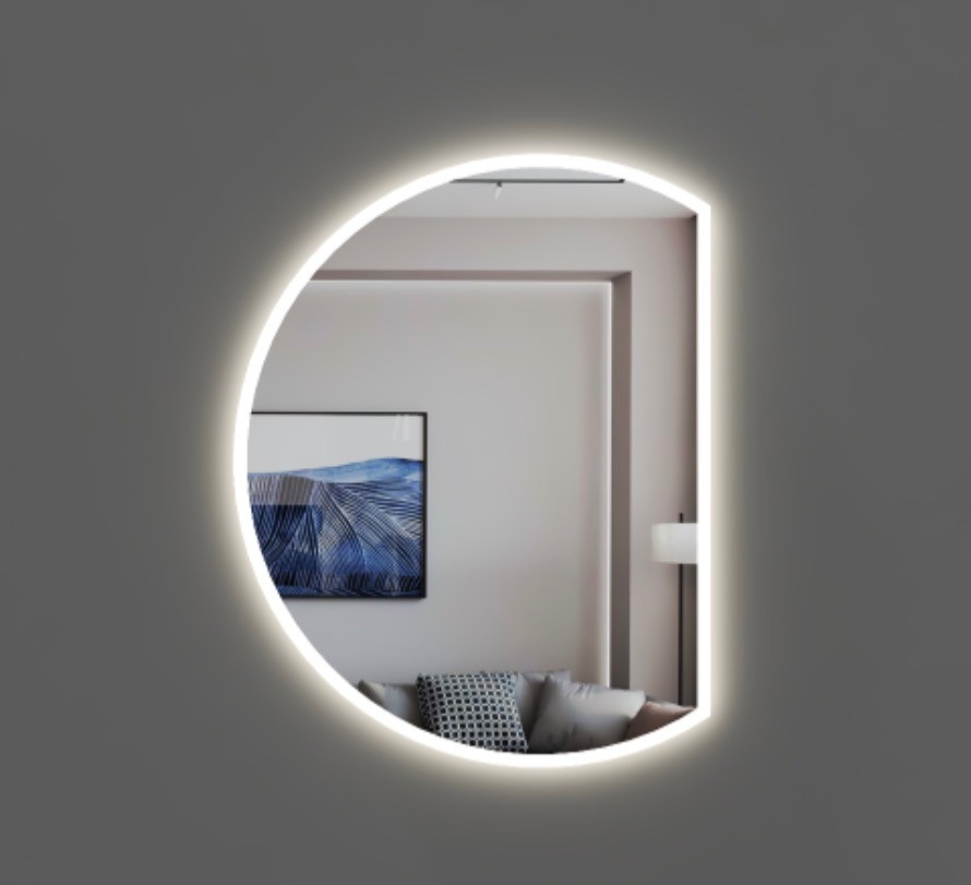 ДЗЕРКАЛО З LED ПІДСВІЧУВАННЯМ 700 Х 570 ММ. Київ - зображення 1