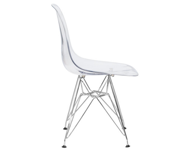 Стілець Тауер ніжки метал пластик прозорий Дніпро - зображення 2