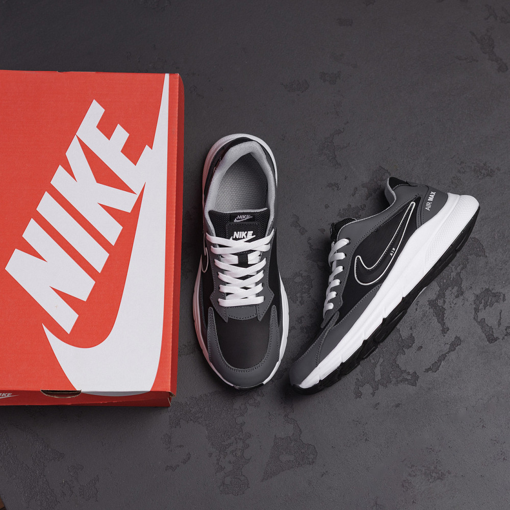 Мужские кожаные кроссовки N - Grey Киев - изображение 10