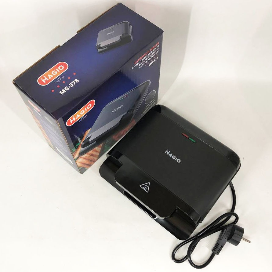 Бутербродниця MAGIO MG-378 750 Вт з антипригарним покриттям, Настільний гриль електричний-притискний Львів - зображення 6