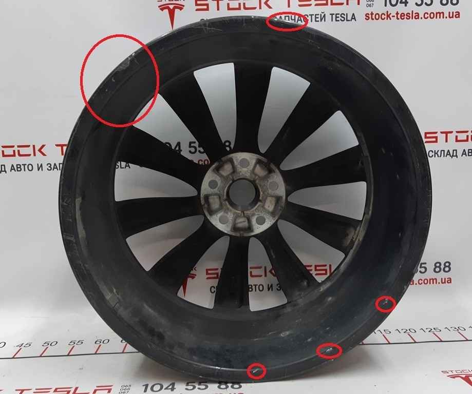 Диск колёсный GREY TURBINE 21x8.5 J с повреждением Tesla model S, model S REST 1054042-00-B Киев - изображение 2