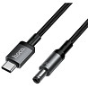 Адаптер Hoco X129 Type-C to DC 5.5 12V Black Харків