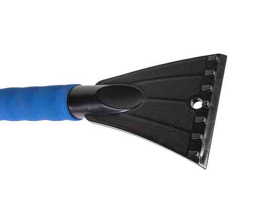 Щетка для снега автомобильная MASTERTOOL со скребком 100 мм и водосгоном алюминиевая телескопическая Харків