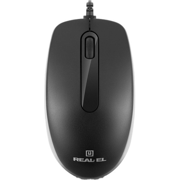Мишка REAL-EL RM-217 USB Black (EL123200038) Харків - зображення 7