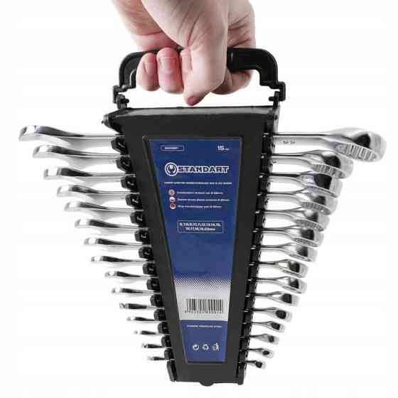 Набор ключей комбинированных 6-22 мм 15 ед. на холдере СТАНДАРТ NKK15ST Харьков